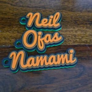 Personalized name keychains