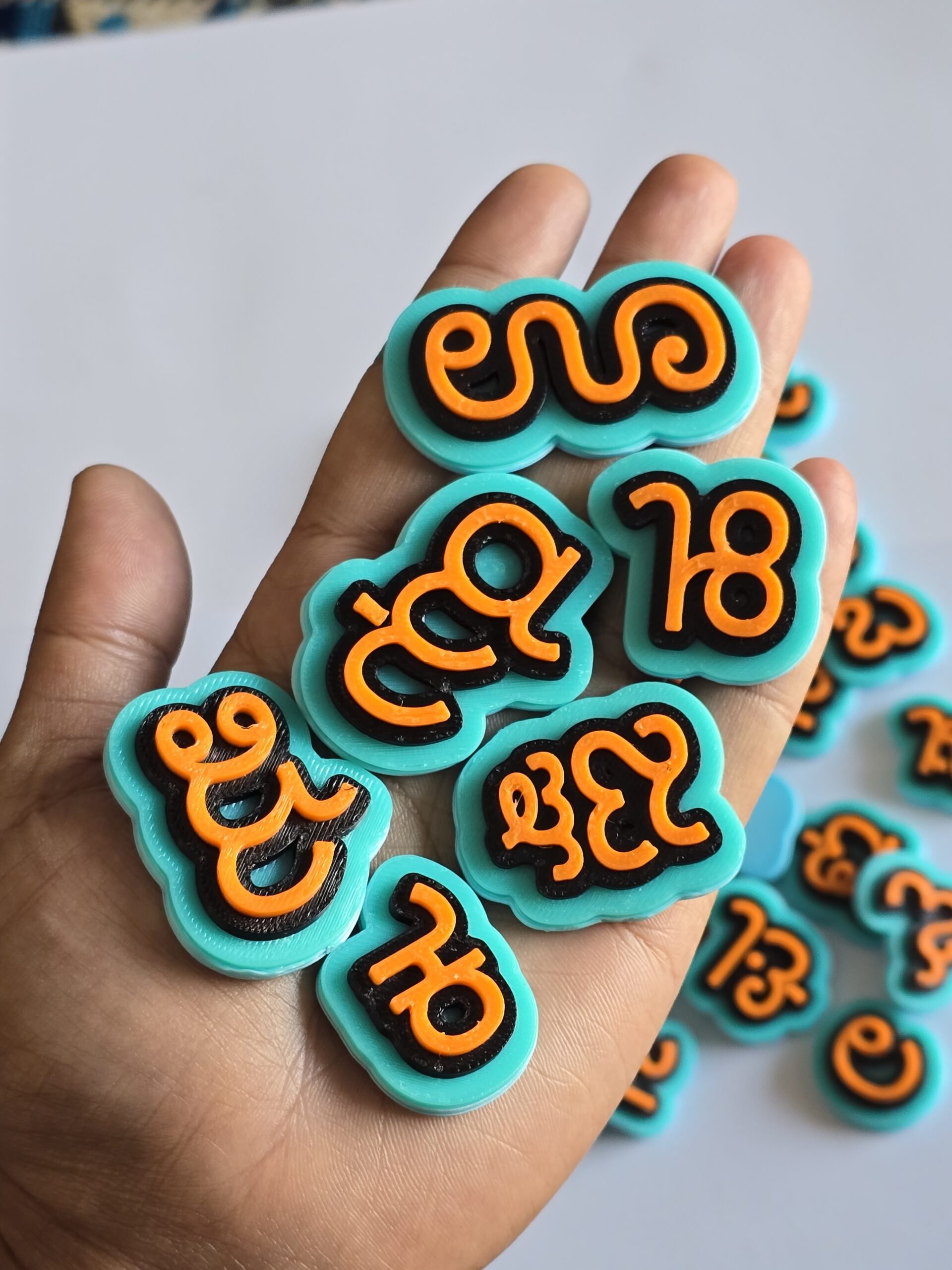 Kannada Varnmale Alphabet Set, Kannada Swaragalu Vowels & Vyanjanagalu consonants, Kannada Varnamale Language Learning for Kids, Kannada Script Learning Blocks - Image 4