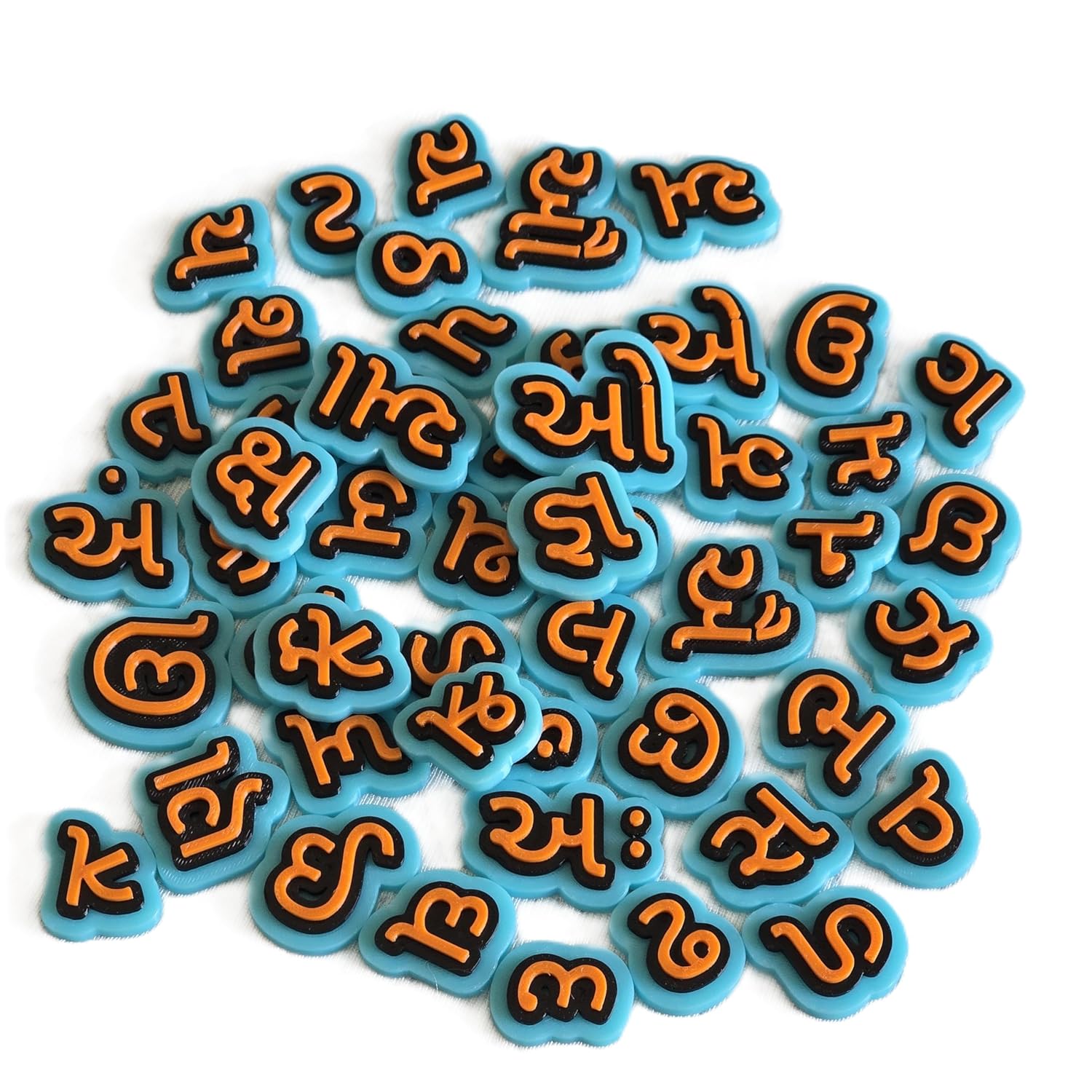 Gujarati Varnmala Alphabet Set, Gujrati Kakko Swar Vowels & Vyanjan consonants, Gujarati Kakko Language Learning for Kids, Gujrati Script Learning Blocks - Image 3