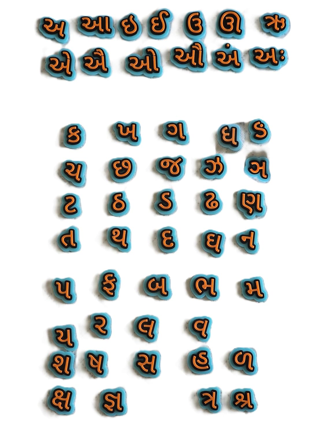 Gujarati Varnmala Alphabet Set, Gujrati Kakko Swar Vowels & Vyanjan consonants, Gujarati Kakko Language Learning for Kids, Gujrati Script Learning Blocks - Image 4