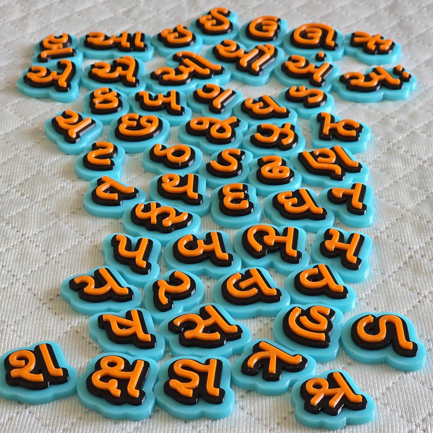 Gujarati Varnmala Alphabet Set, Gujrati Kakko Swar Vowels & Vyanjan consonants, Gujarati Kakko Language Learning for Kids, Gujrati Script Learning Blocks - Image 6