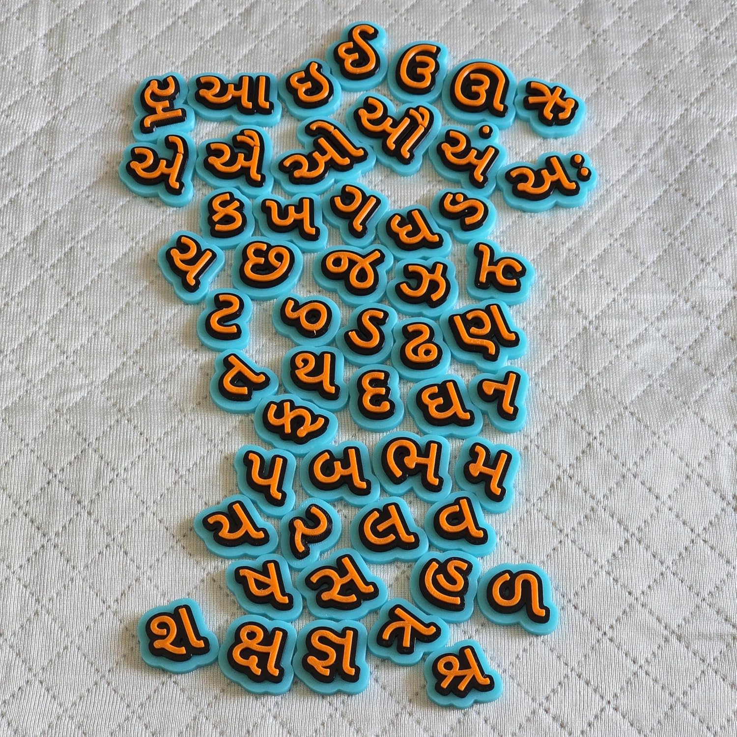 Gujarati Varnmala Alphabet Set, Gujrati Kakko Swar Vowels & Vyanjan consonants, Gujarati Kakko Language Learning for Kids, Gujrati Script Learning Blocks - Image 7